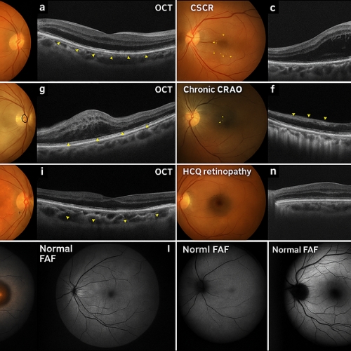 A comparison image of a clear vision and a vision blurred by cataracts.
